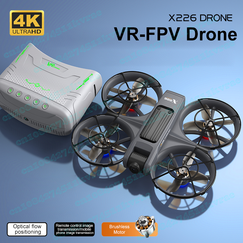 X226 VR FPV Drone 4K HD Dual C - Fpv Brushless Rc Drone 4K recension och pris