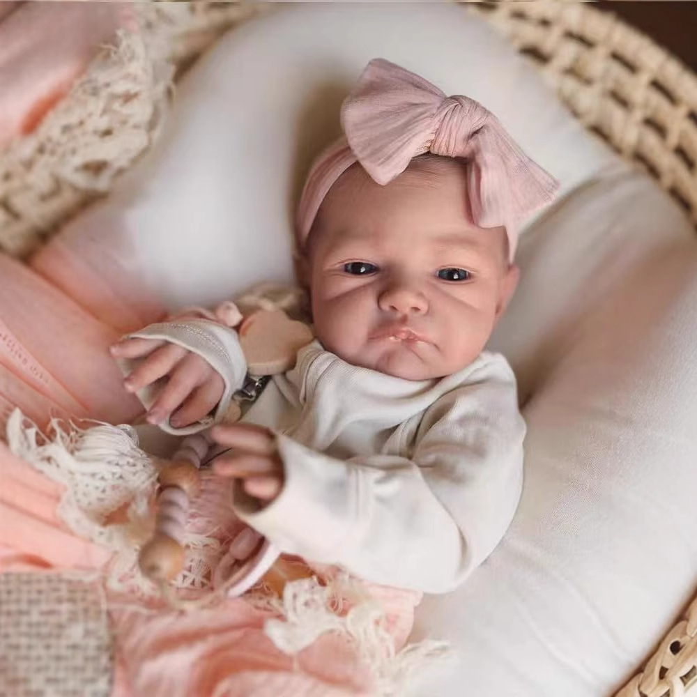 48CM Reborn Silicone Dolls Aug - Reborn Baby Doll Silicone Realistic recension och pris