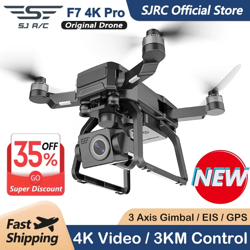 SJRC F7 4K PRO Camera Drone GP - Fpv Brushless Rc Drone 4K recension och pris