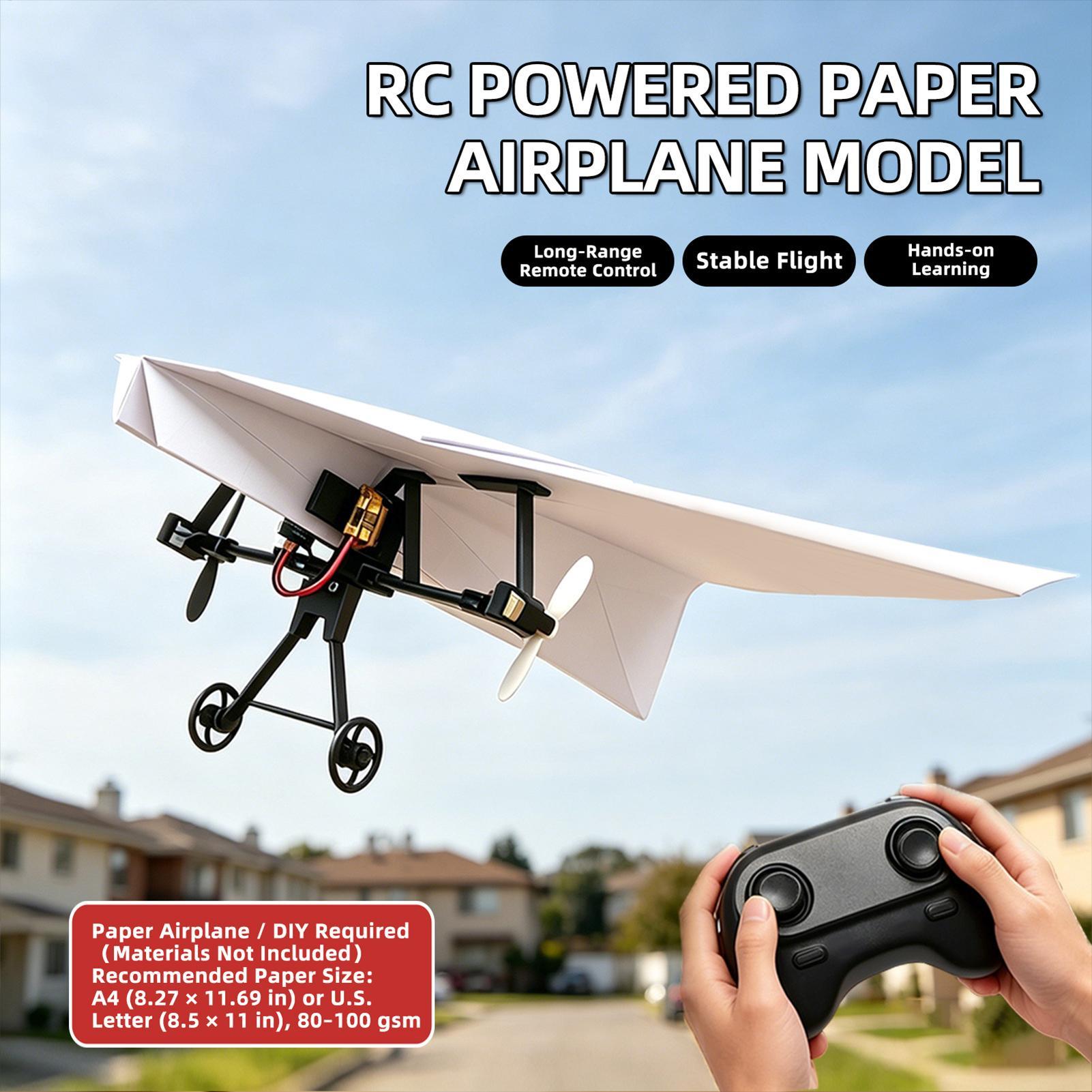 DIY RC Paper Airplane Kit Plan - Remote Control Toys recension och pris