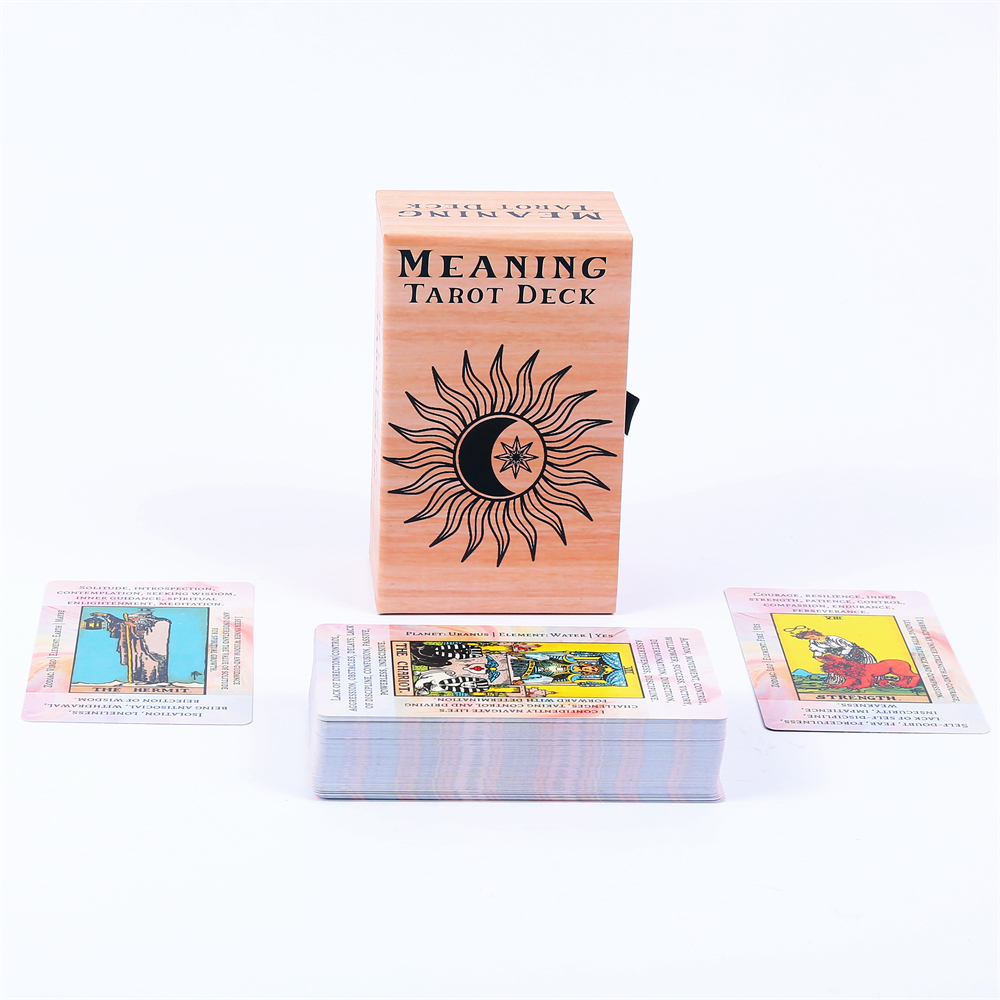 12*7cm Meaning Tarot Deck In S - Tarot Cards Deck With Guidebook recension och pris