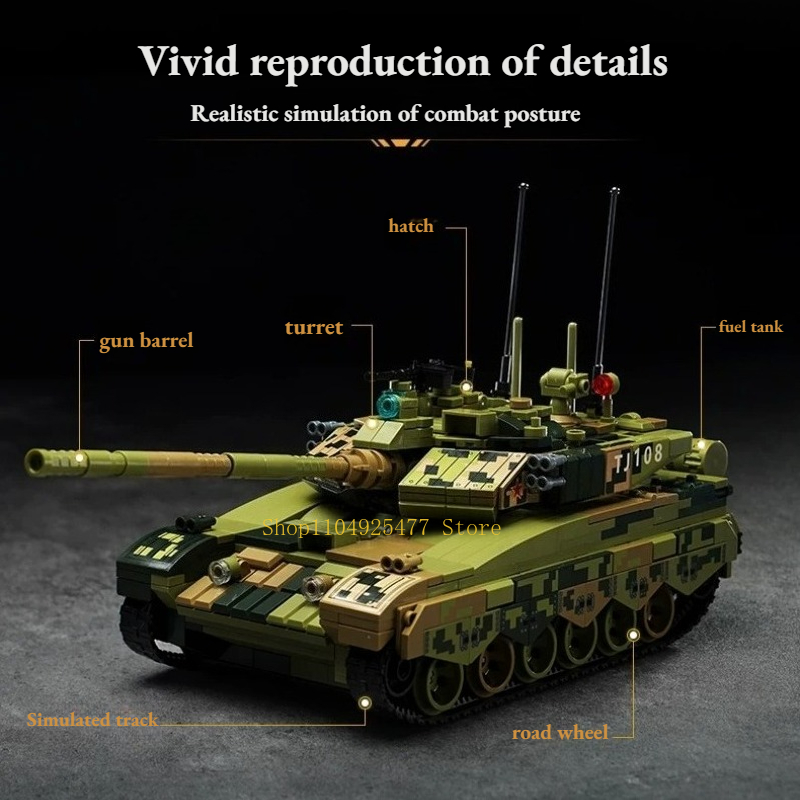 KEEPPLEY Building Blocks Great - Lego Compatible Military Tank recension och pris