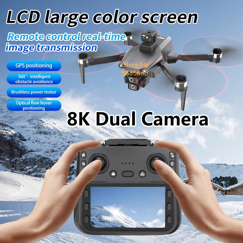 Professional 5G LCD Screen Bru - Fpv Brushless Rc Drone 4K recension och pris