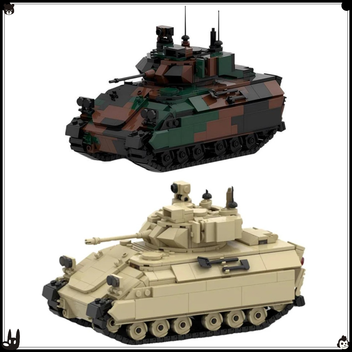 MOC Military Series Tracked Ar - Lego Compatible Military Tank recension och pris